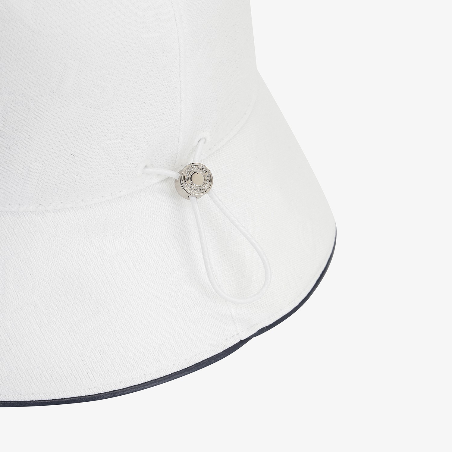 Monogram Logo Leather Piping Bucket Hat_WT