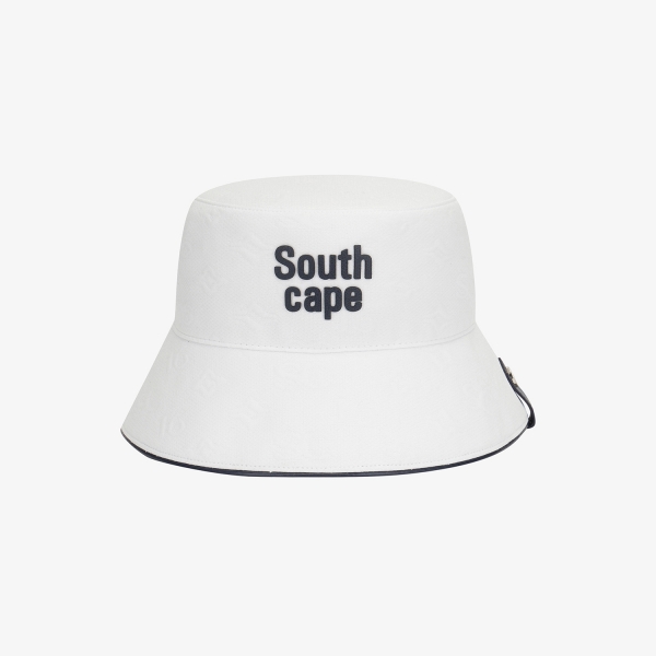 Monogram Logo Leather Piping Bucket Hat_WT
