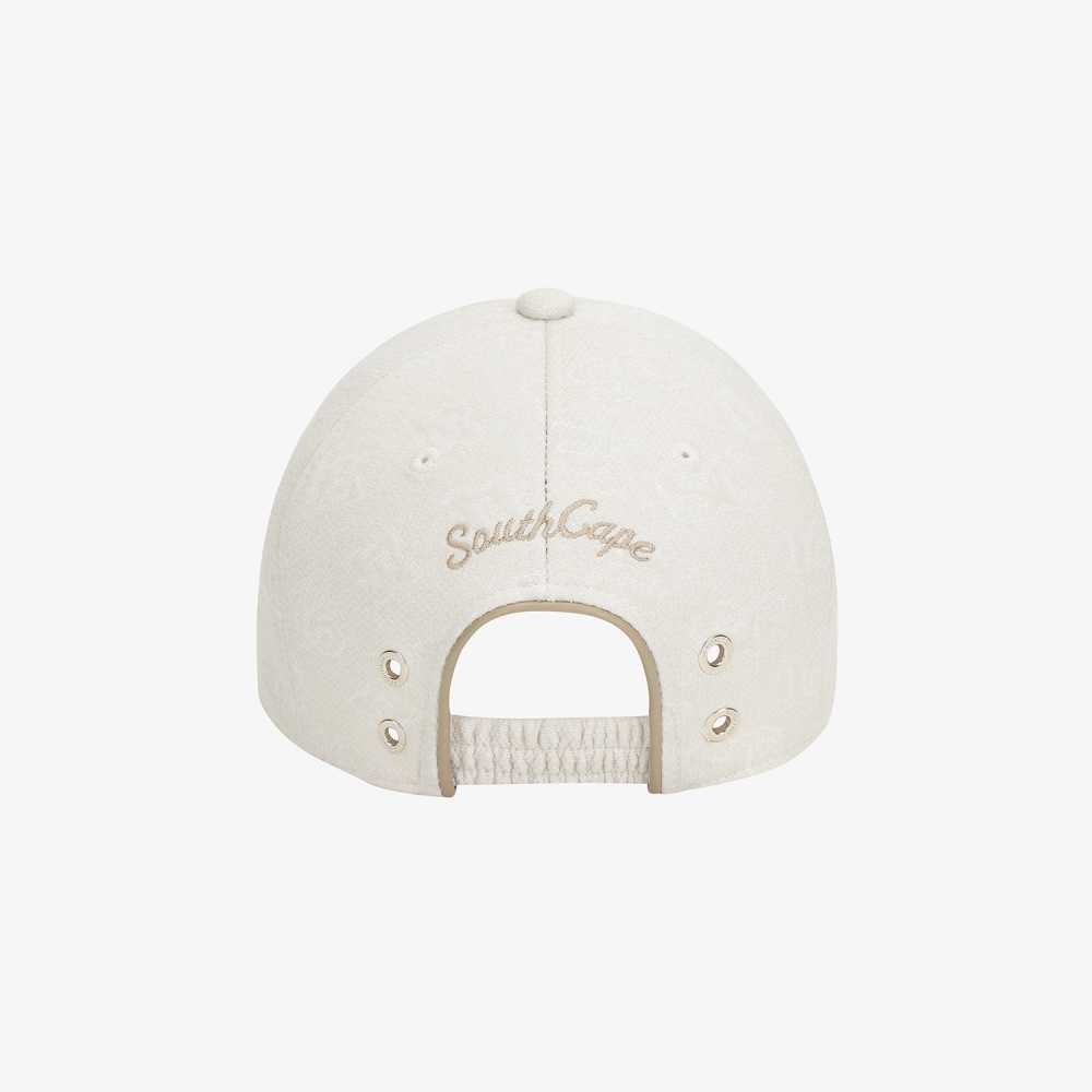 Monogram Jacquard Lace-Up Ball Cap_LE