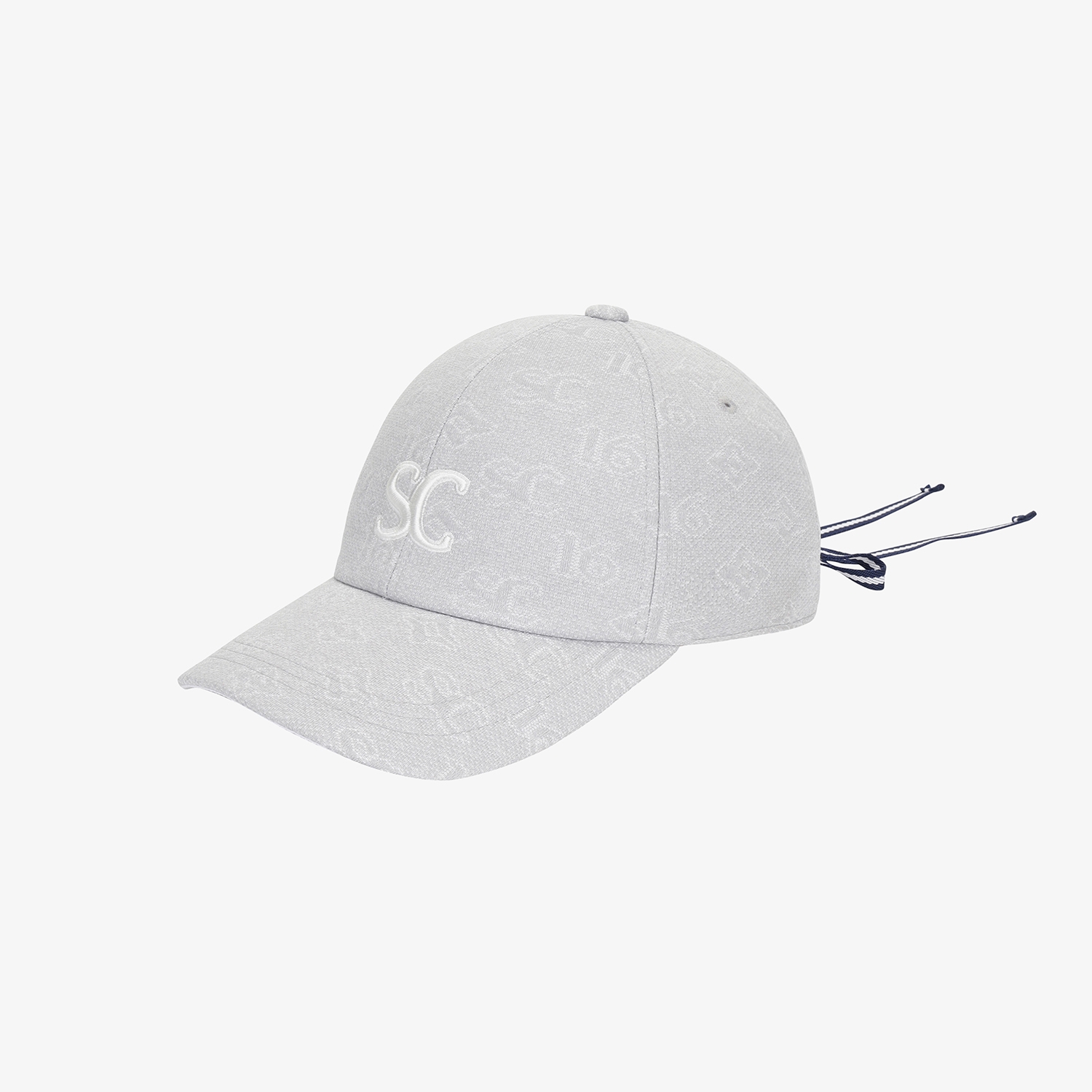 Monogram Jacquard Lace-Up Ball Cap_LG