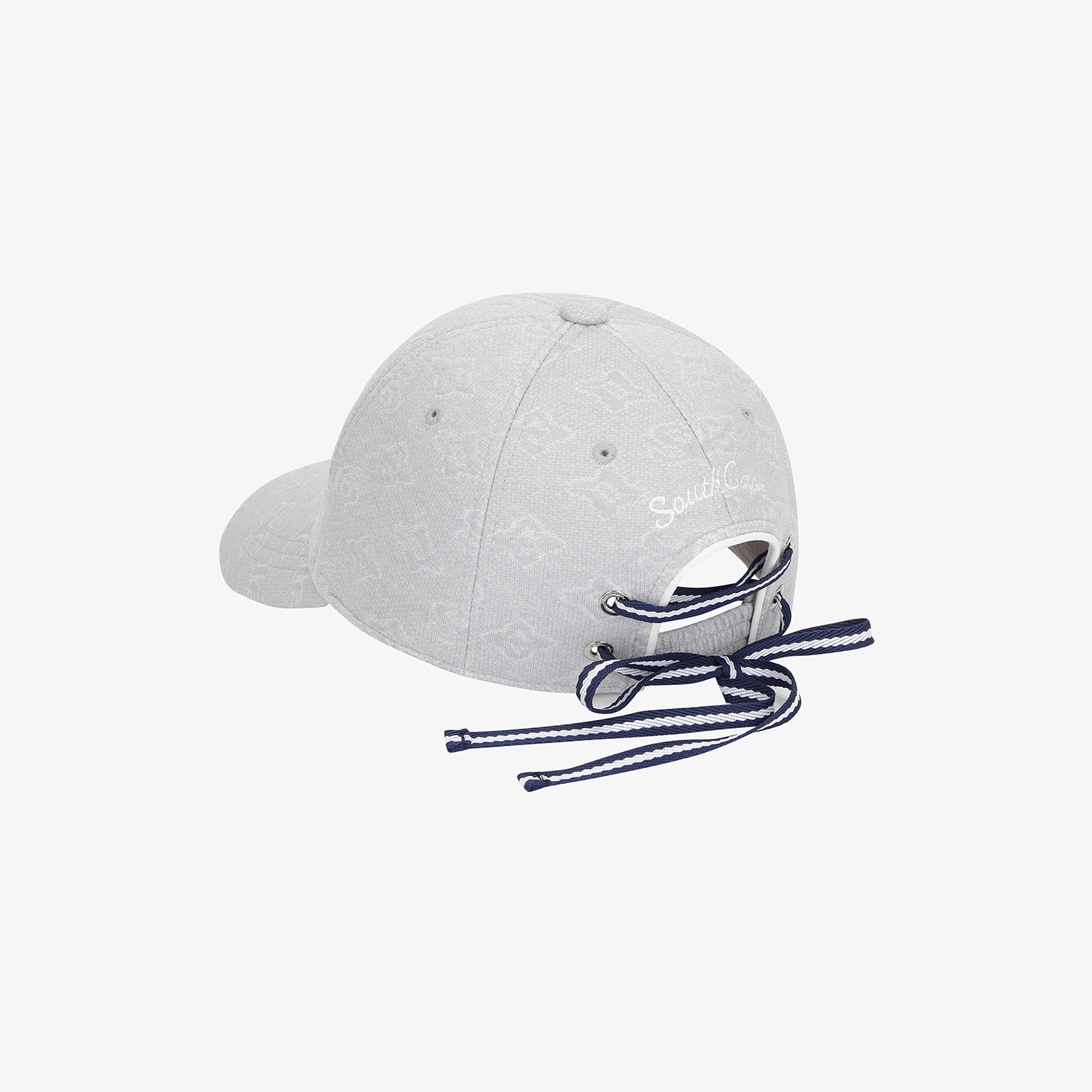 Monogram Jacquard Lace-Up Ball Cap_LG