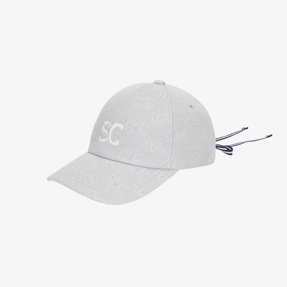 Monogram Jacquard Lace-Up Ball Cap_LG