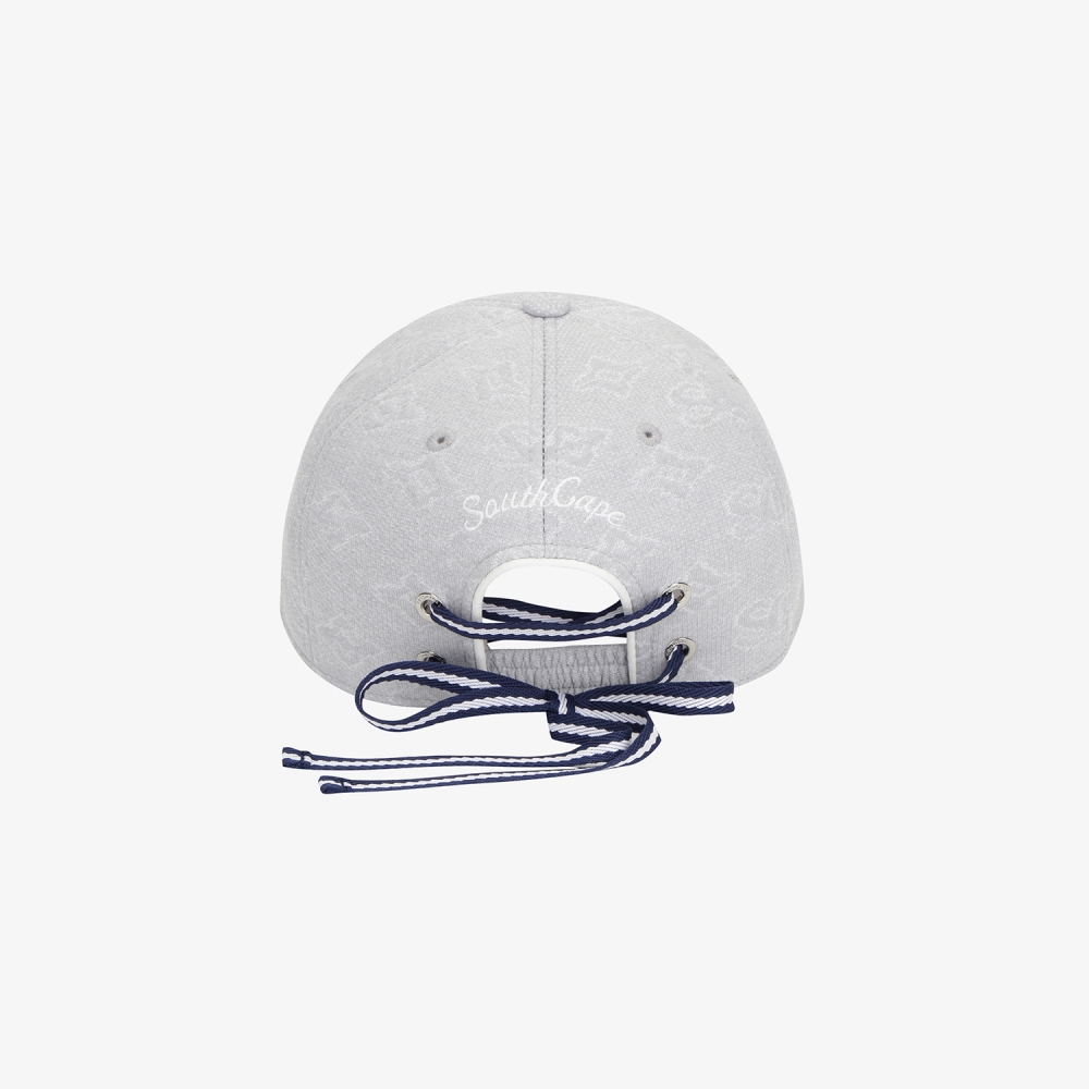 Monogram Jacquard Lace-Up Ball Cap_LG