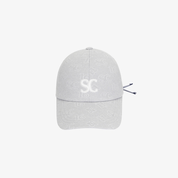 Monogram Jacquard Lace-Up Ball Cap_LG