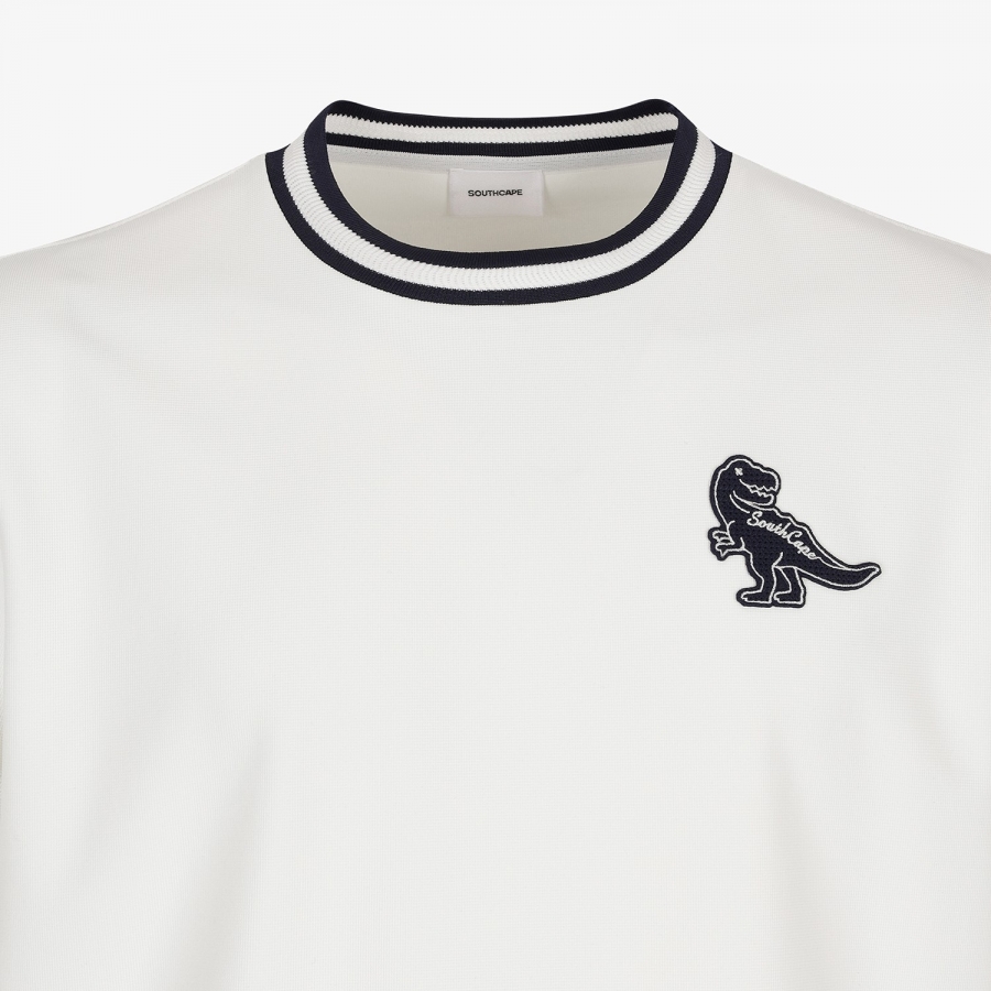 Buddy Contrast Line Short-Sleeve T-Shirt_WT