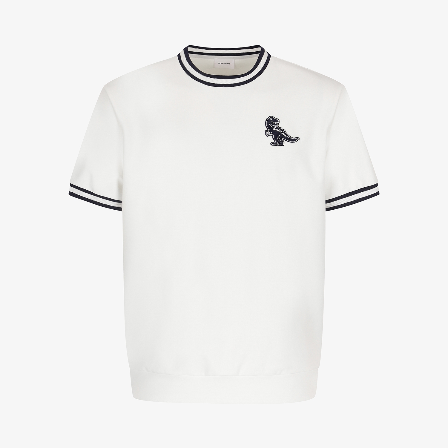 Buddy Contrast Line Short-Sleeve T-Shirt_WT