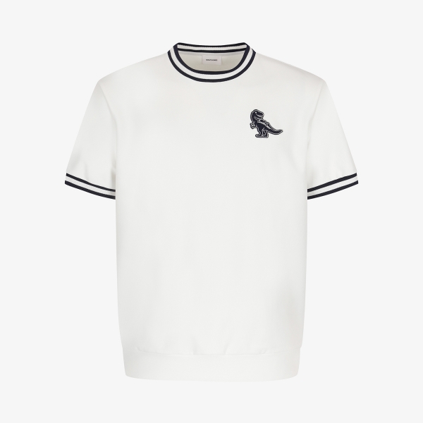 Buddy Contrast Line Short-Sleeve T-Shirt_WT