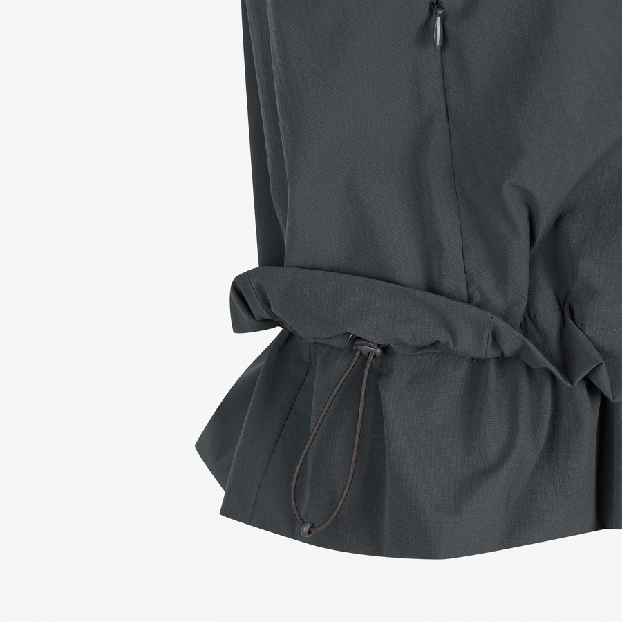 Southcross Shirring Zip-Up Vest_DN