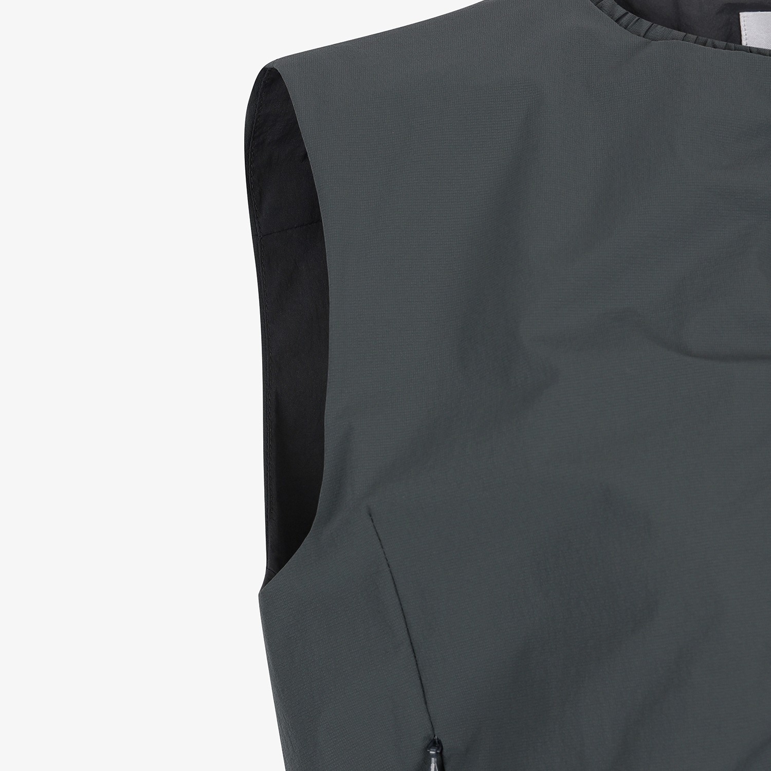 Southcross Shirring Zip-Up Vest_DN