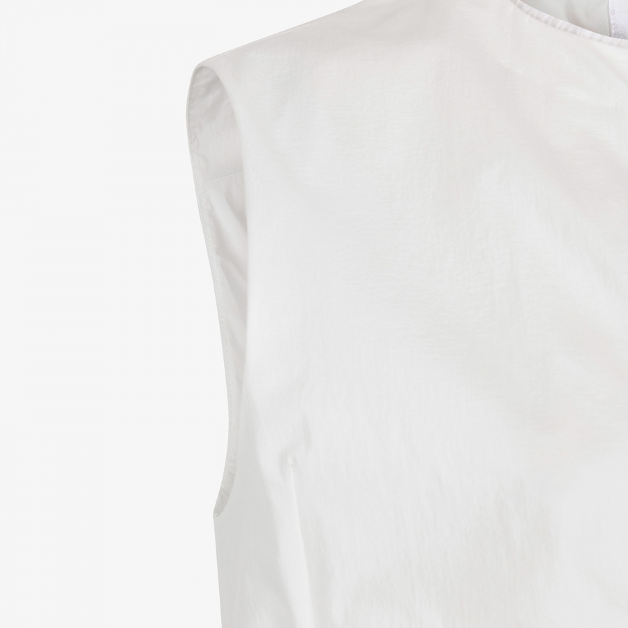 Southcross Shirring Zip-Up Vest_WT