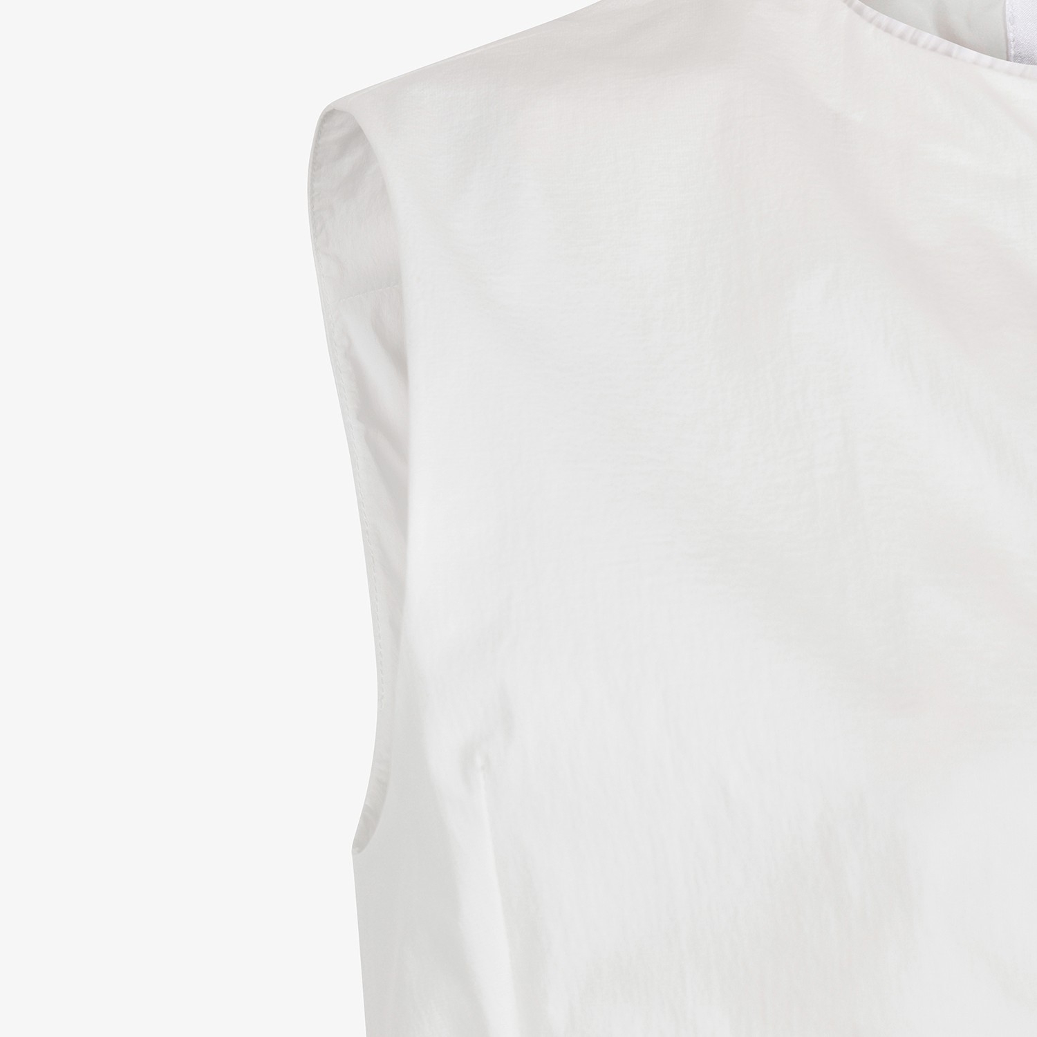Southcross Shirring Zip-Up Vest_WT