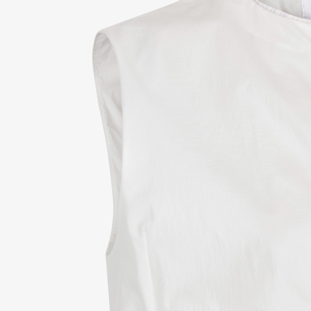Southcross Shirring Zip-Up Vest_WT