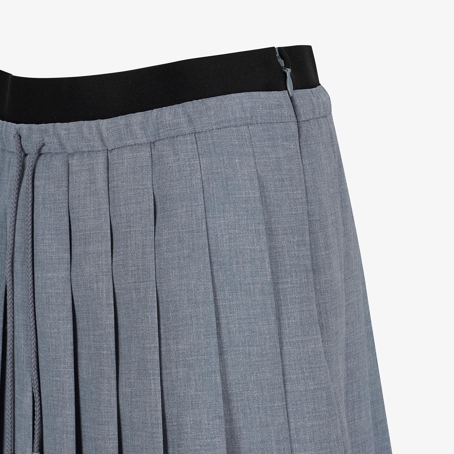 Pleated Elastic-Waist Skirt_MB