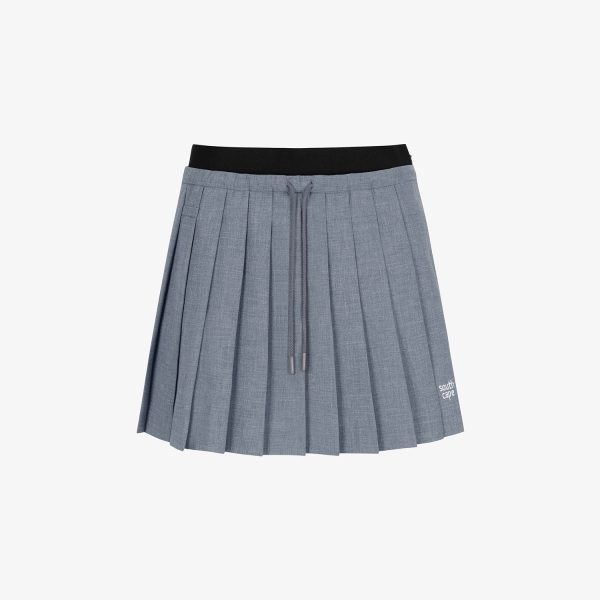 Pleated Elastic-Waist Skirt_MB