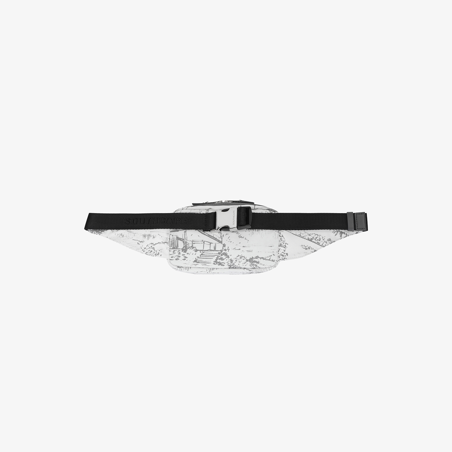 Namhae Heritage Print Buckle Belt Bag_GY