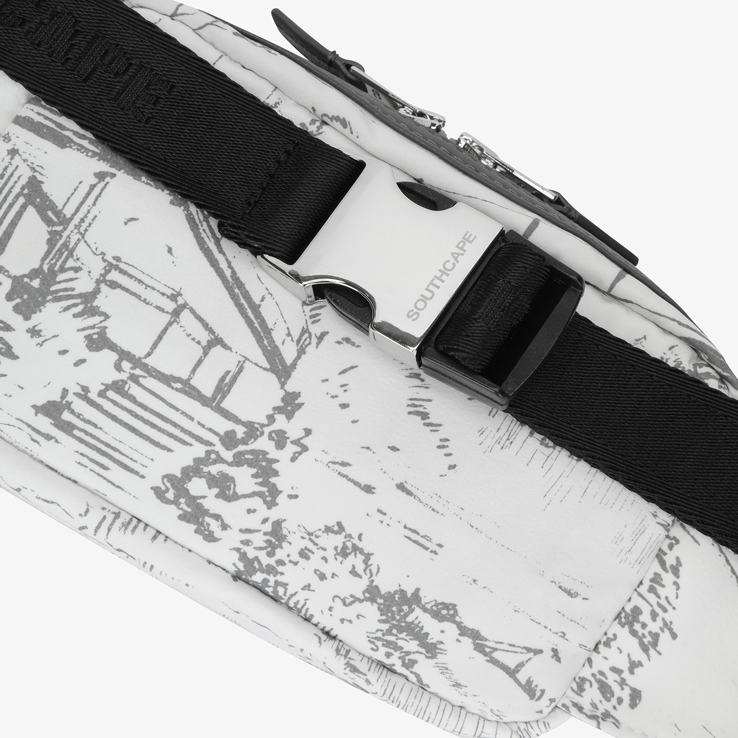 Namhae Heritage Print Buckle Belt Bag_GY