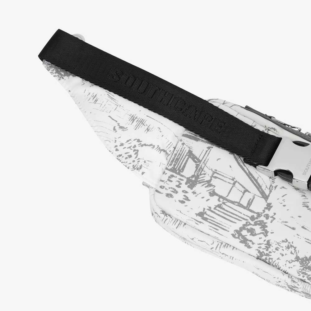 Namhae Heritage Print Buckle Belt Bag_GY