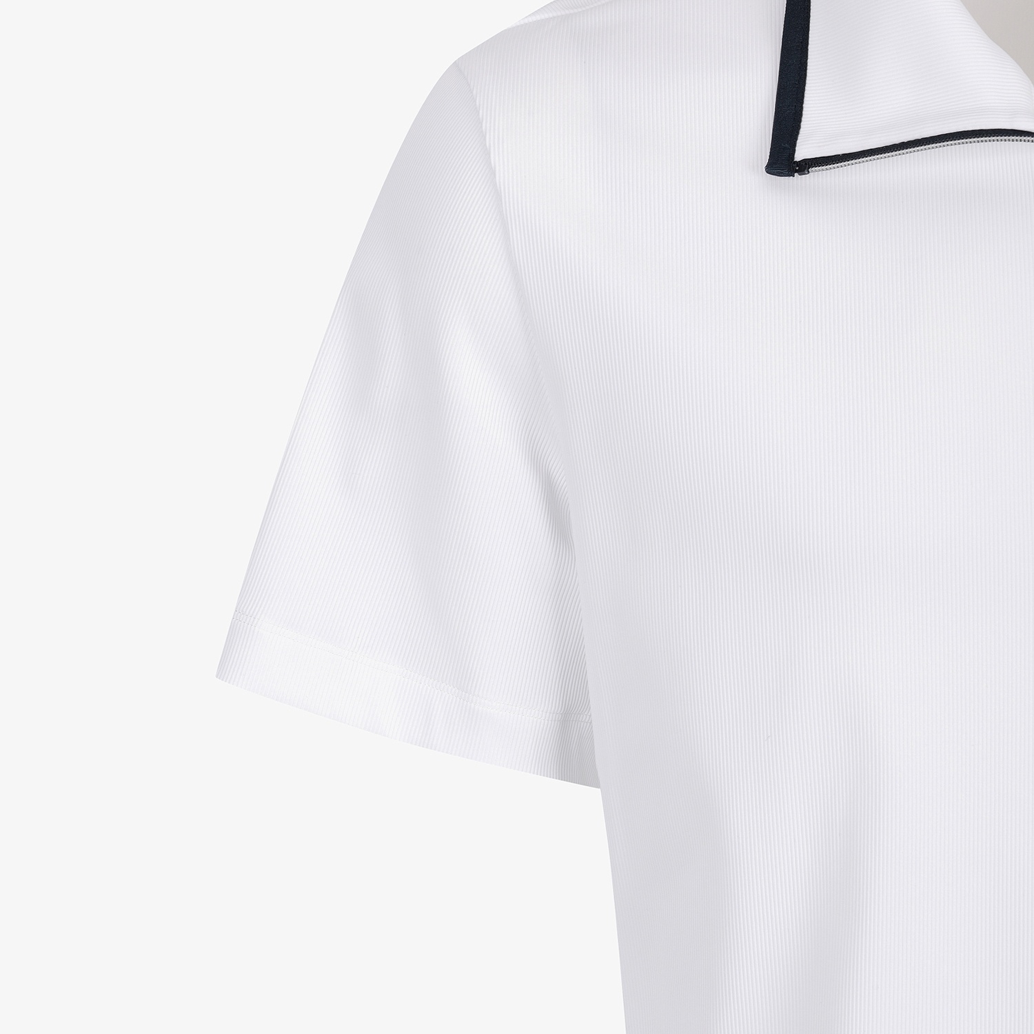 Half-Zip Collar Short-Sleeve T-Shirt_WT
