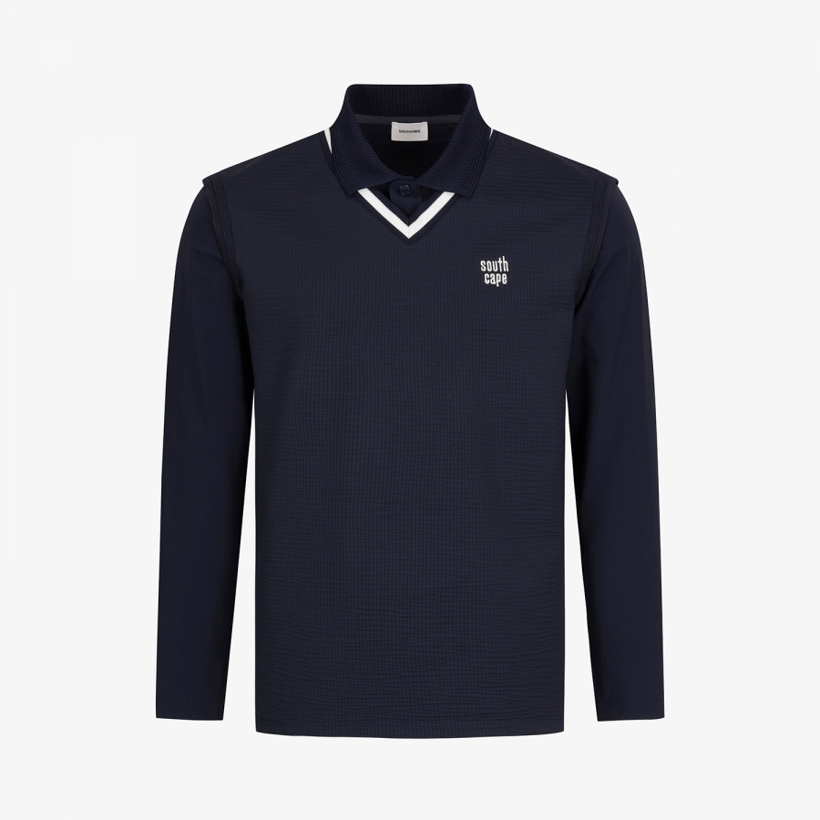 Layered V-Neck Performance T-Shirt_NA