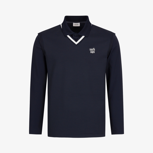 Layered V-Neck Performance T-Shirt_NA