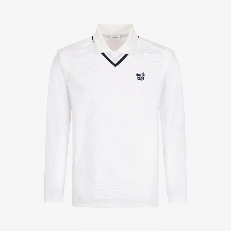Layered V-Neck Performance T-Shirt_WT