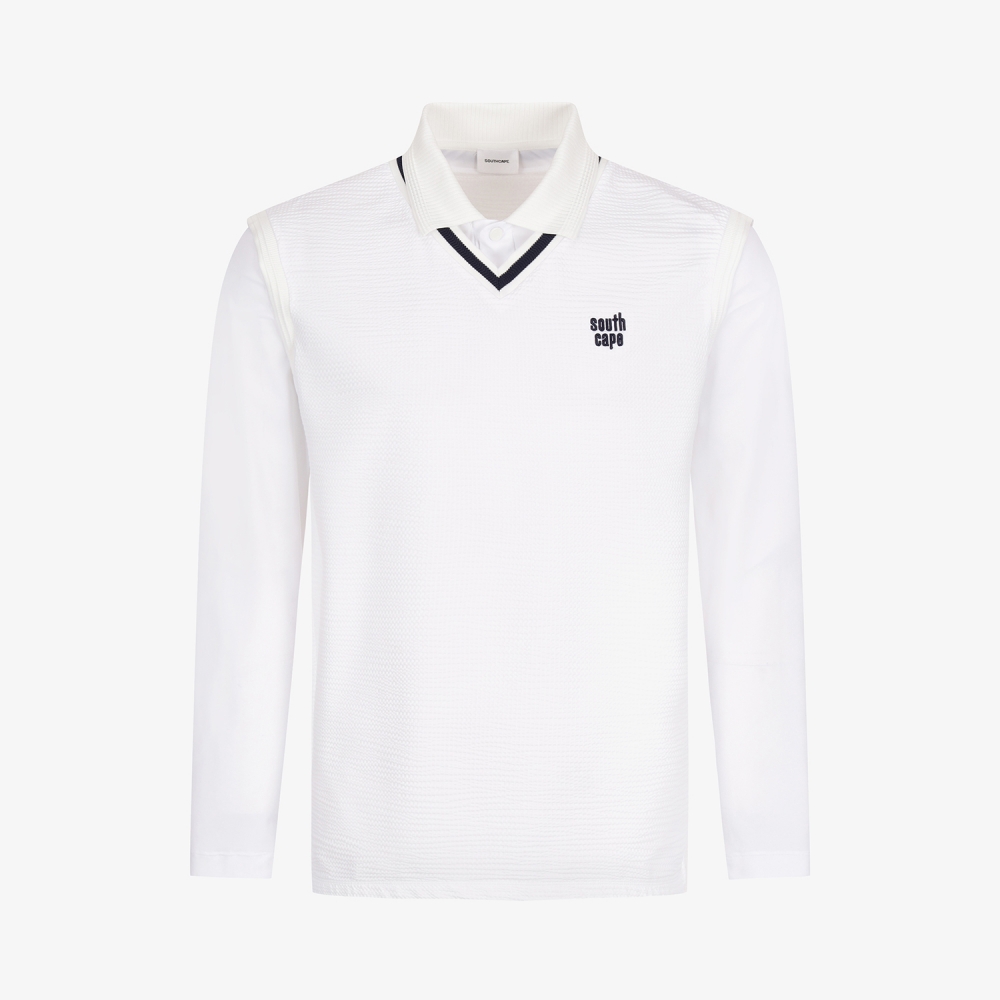 Layered V-Neck Performance T-Shirt_WT