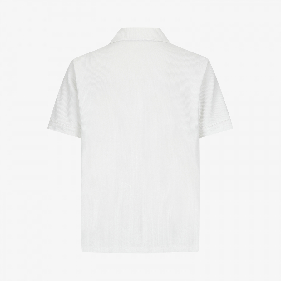 Seersucker Open-Collar Short-Sleeve T-Shirt_WT