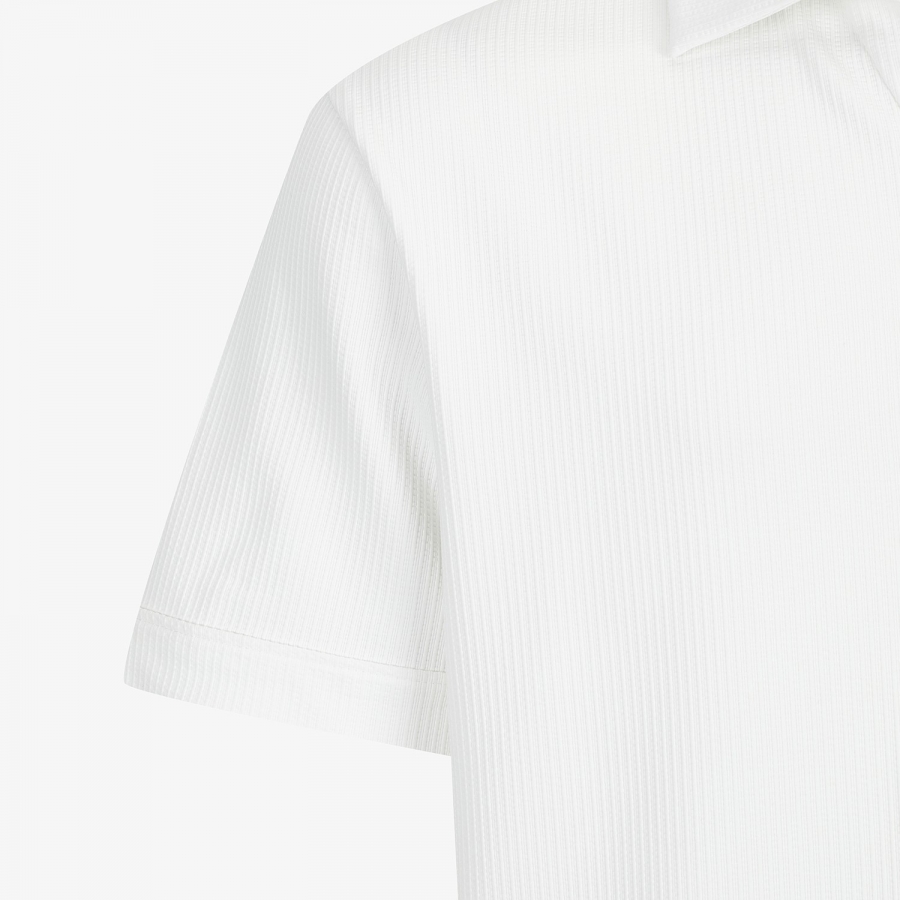 Seersucker Open-Collar Short-Sleeve T-Shirt_WT