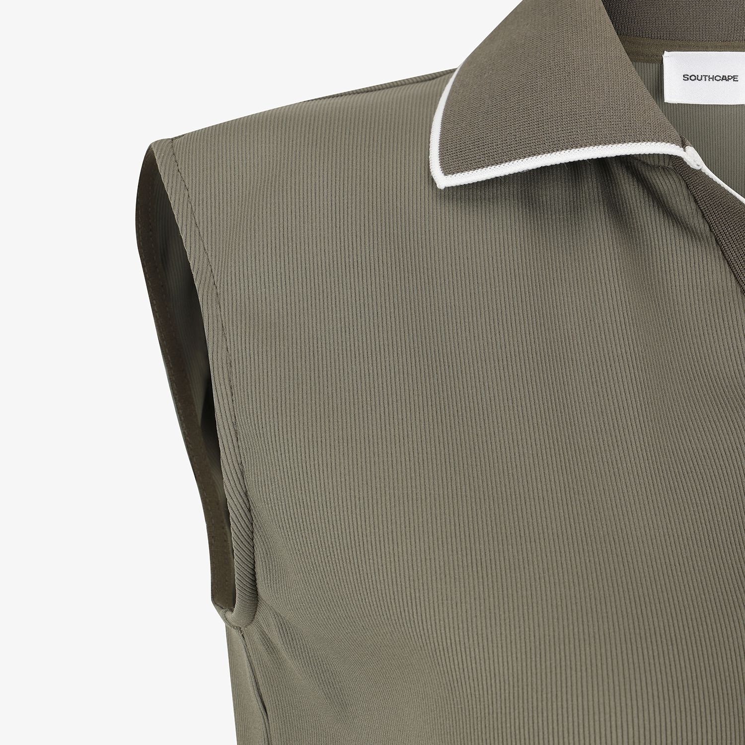 Tipping Open-Collar Sleeveless_KH