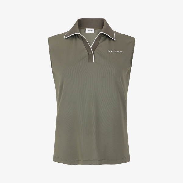 Tipping Open-Collar Sleeveless_KH