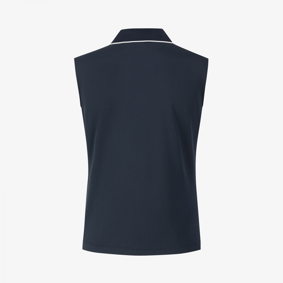 Tipping Open-Collar Sleeveless_NA
