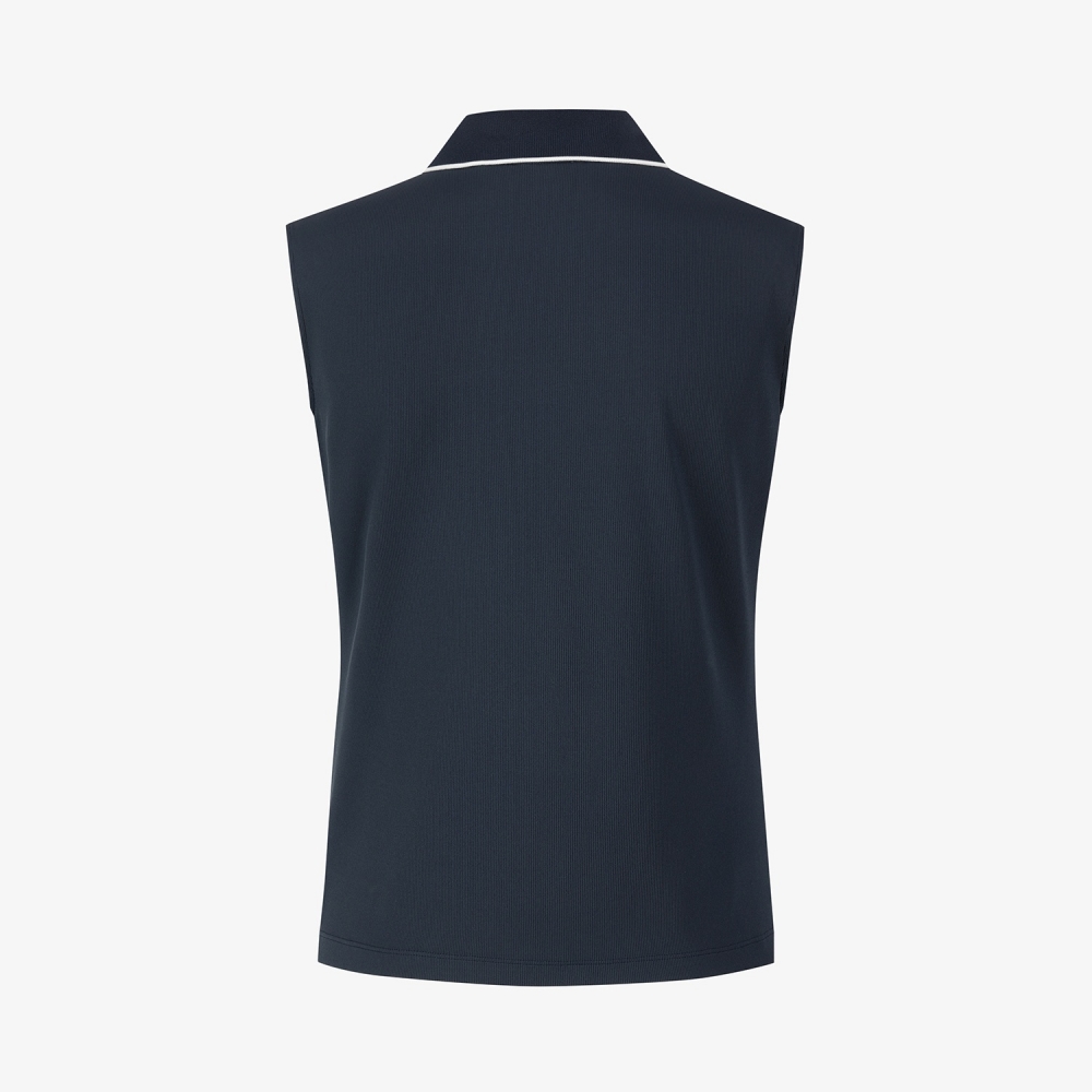 Tipping Open-Collar Sleeveless_NA
