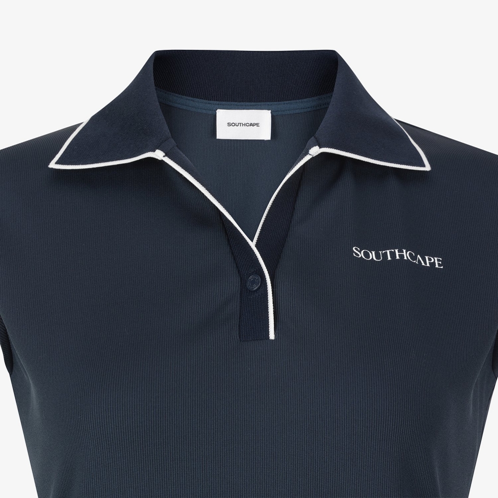 Tipping Open-Collar Sleeveless_NA