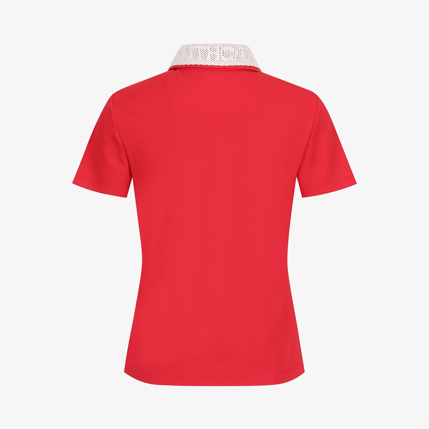 Contrast Knit Collar Polo T-Shirt_RD