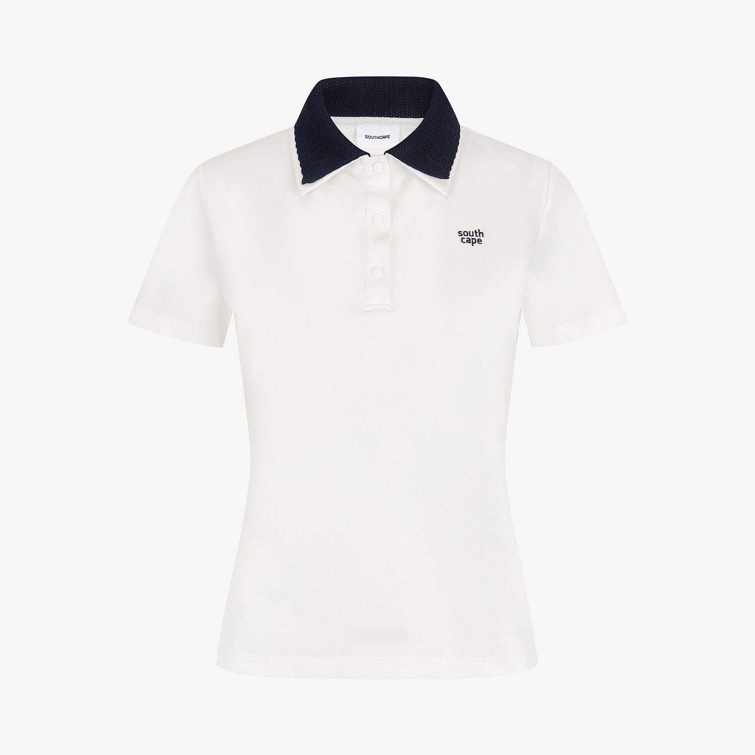 Contrast Knit Collar Polo T-Shirt_WT