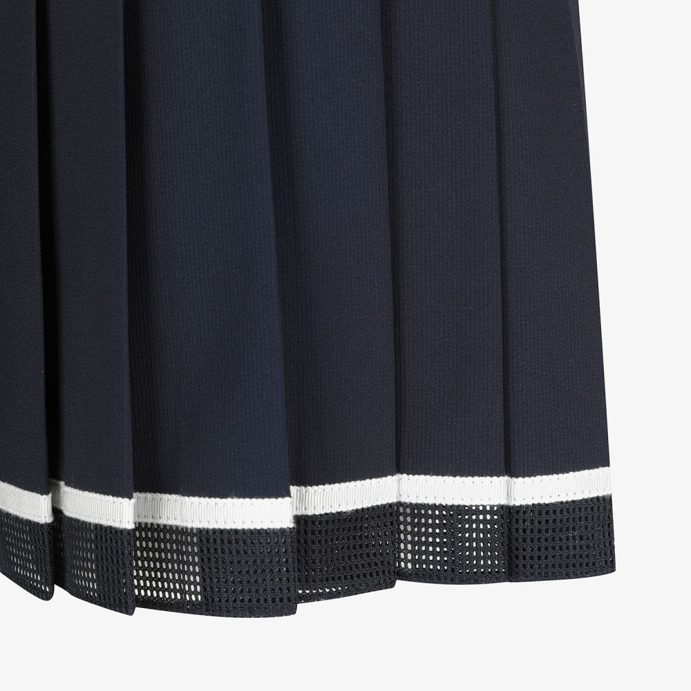 Mesh Pleated Skirt_NA