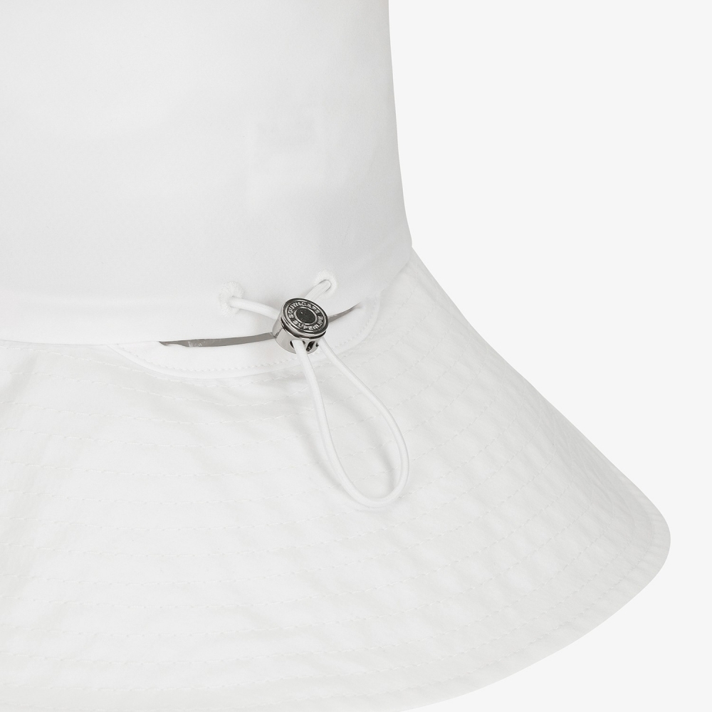 Round Volante Strap Bucket Hat_WT