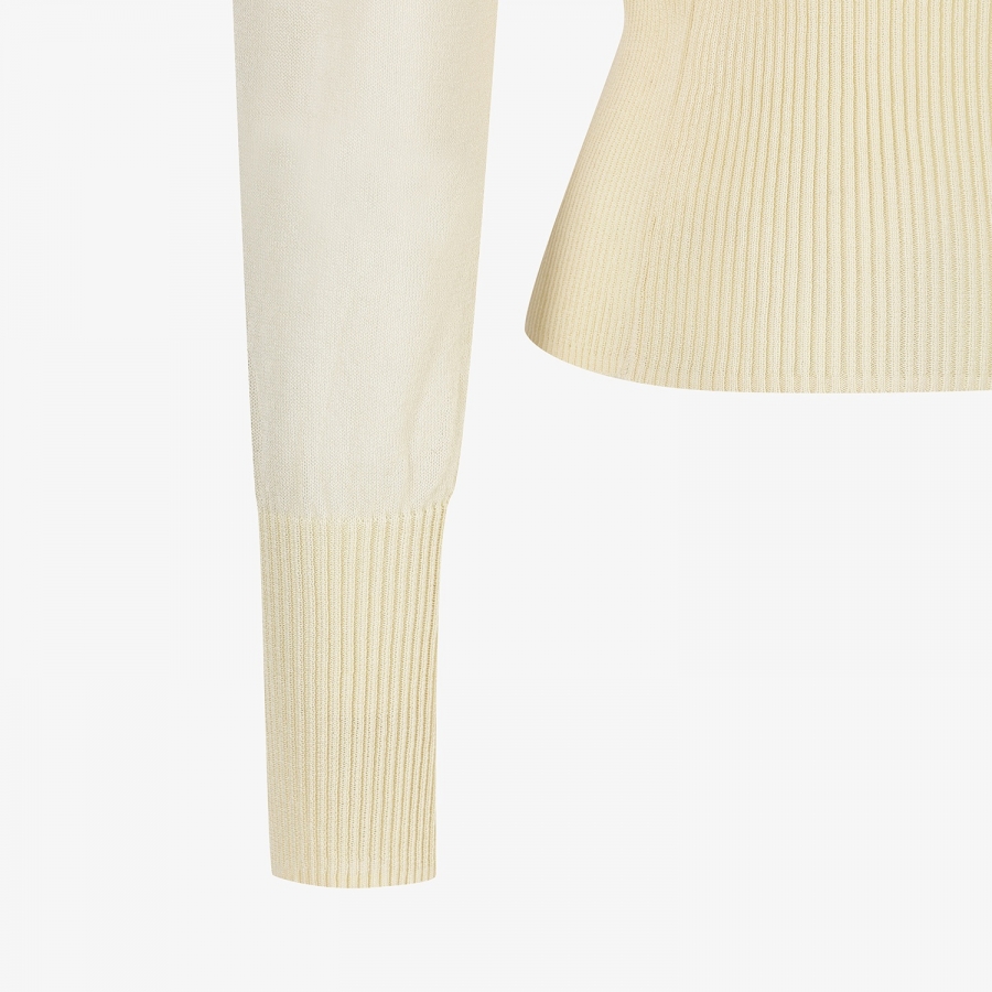 Southcross Stripe Sheer Zip-Up Cardigan_LY