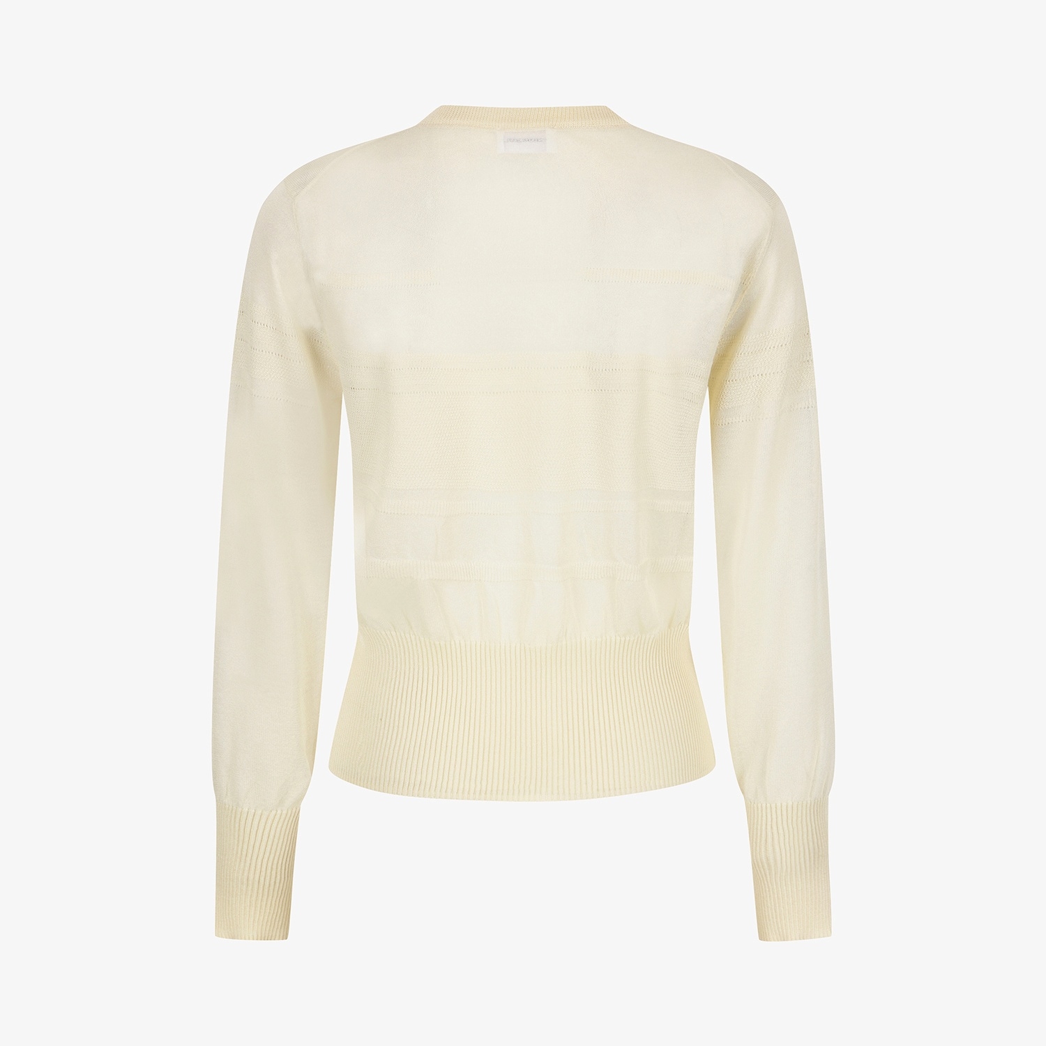 Southcross Stripe Sheer Zip-Up Cardigan_LY