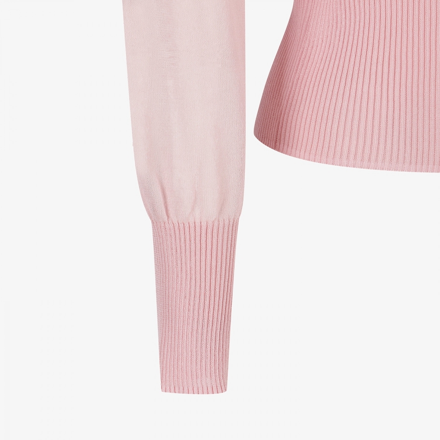 Southcross Stripe Sheer Zip-Up Cardigan_PK