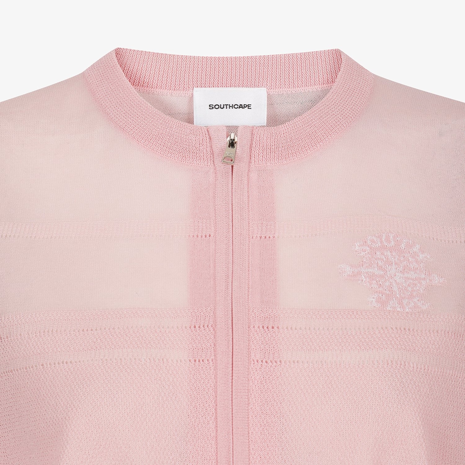 Southcross Stripe Sheer Zip-Up Cardigan_PK