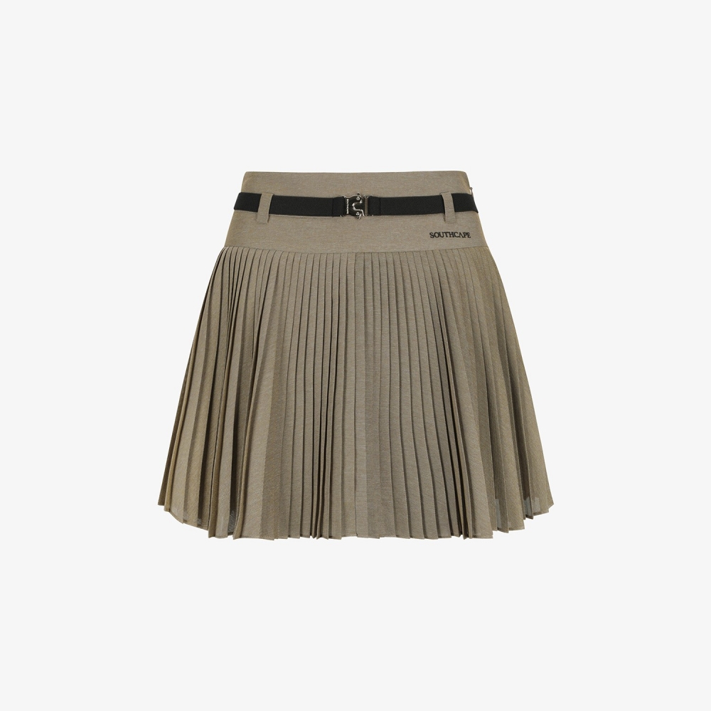 Belted Pleated Skirt_BE