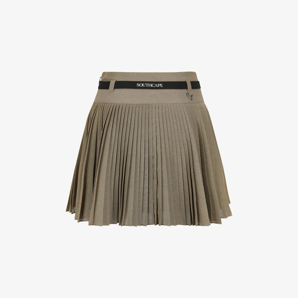 Belted Pleated Skirt_BE
