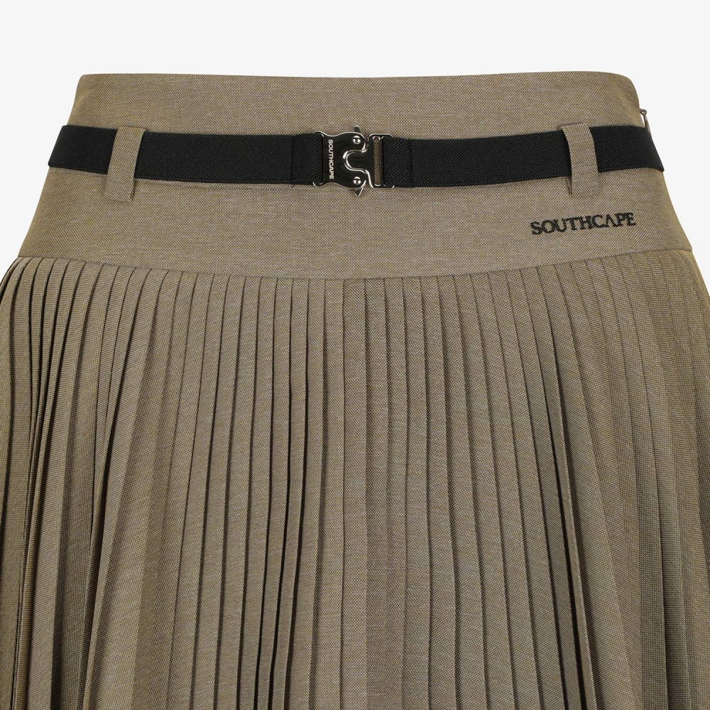 Belted Pleated Skirt_BE