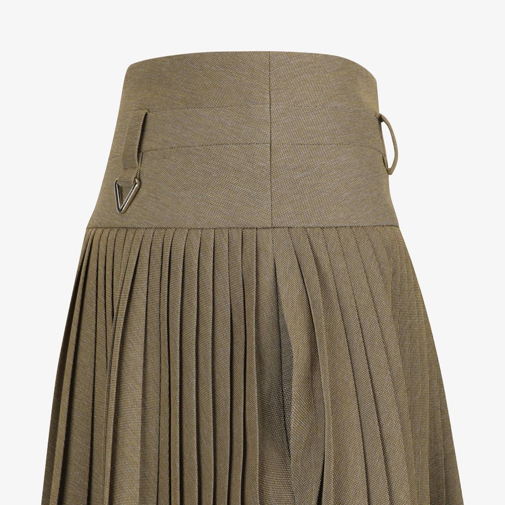 Belted Pleated Skirt_BE
