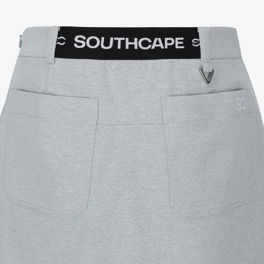 Melange Waist-Band Skirt_BL