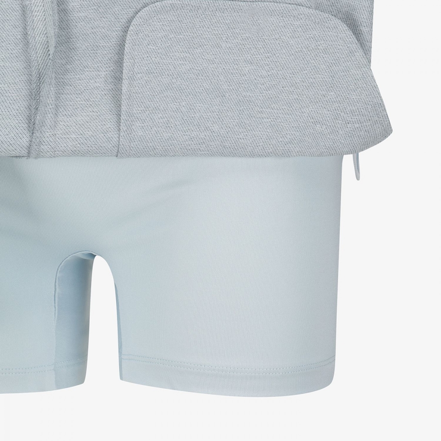 Melange Waist-Band Skirt_BL