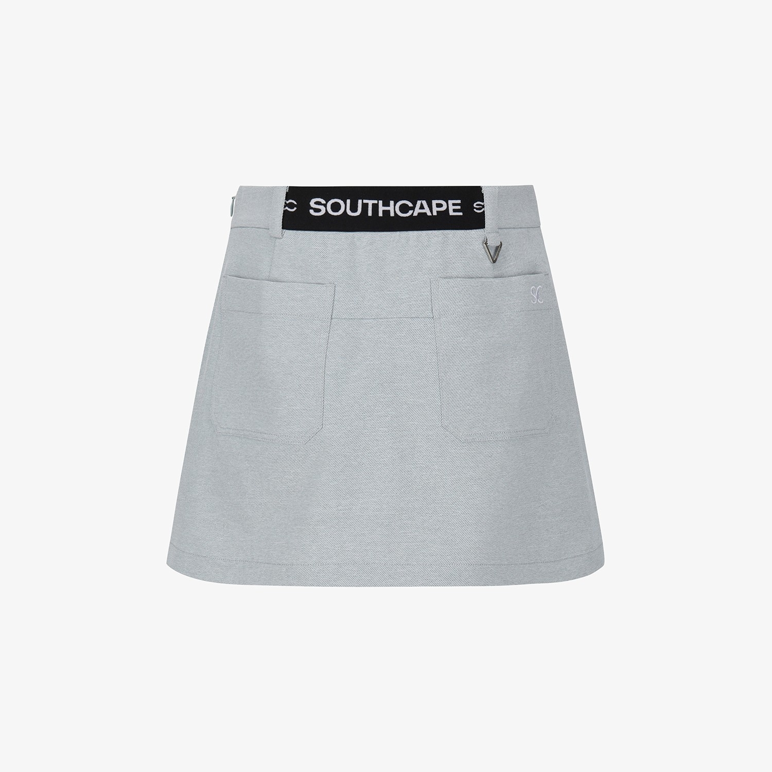 Melange Waist-Band Skirt_BL