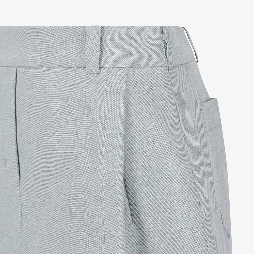 Melange Waist-Band Skirt_BL