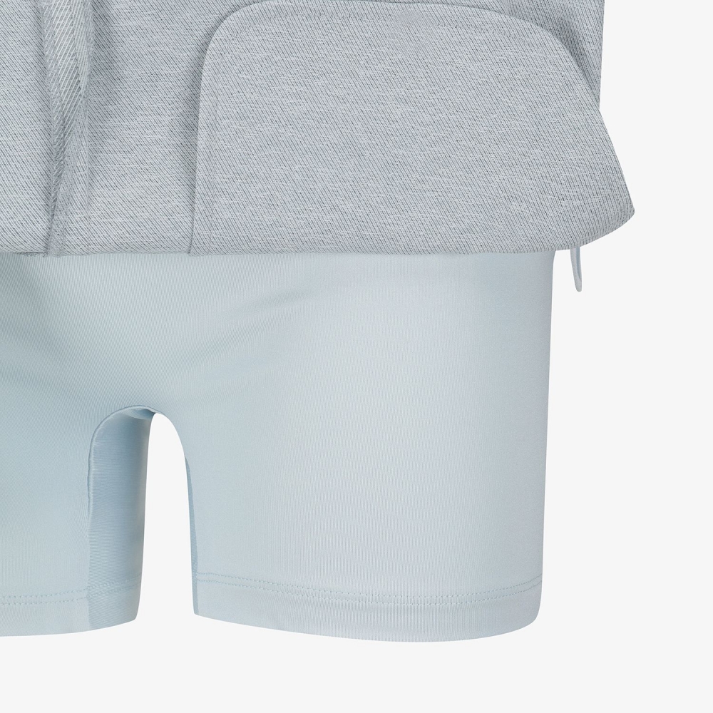 Melange Waist-Band Skirt_BL